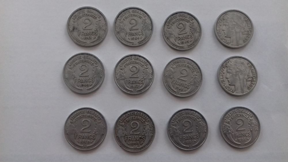 2 FRANCS Aluminum 1941 � 1959 1 �ragny (95)