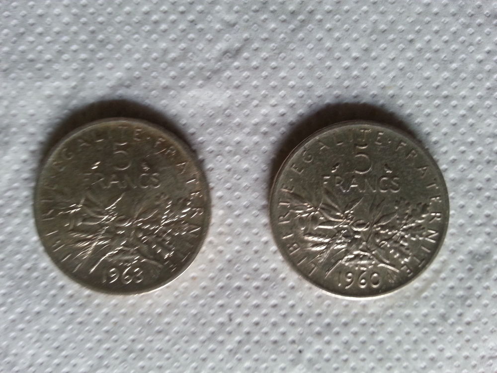  5 francs argent 40 Montceaux-l�s-Provins (77)