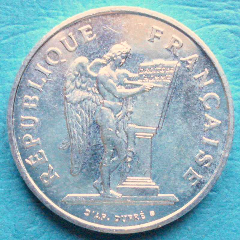 100 Francs Commémorative Droits de l'Homme 1989 argent 12 Dijon (21)