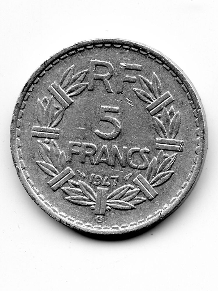 5-francs-LAVRILLIER-1947-Frappe-B-Aluminium
5 N�mes (30)