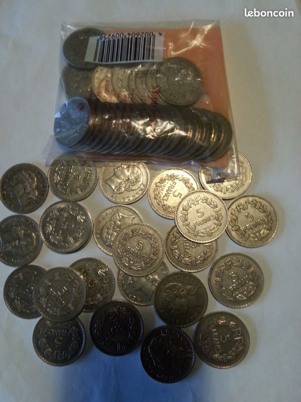 5 francs lavrillier nickel 45 Montceaux-l�s-Provins (77)