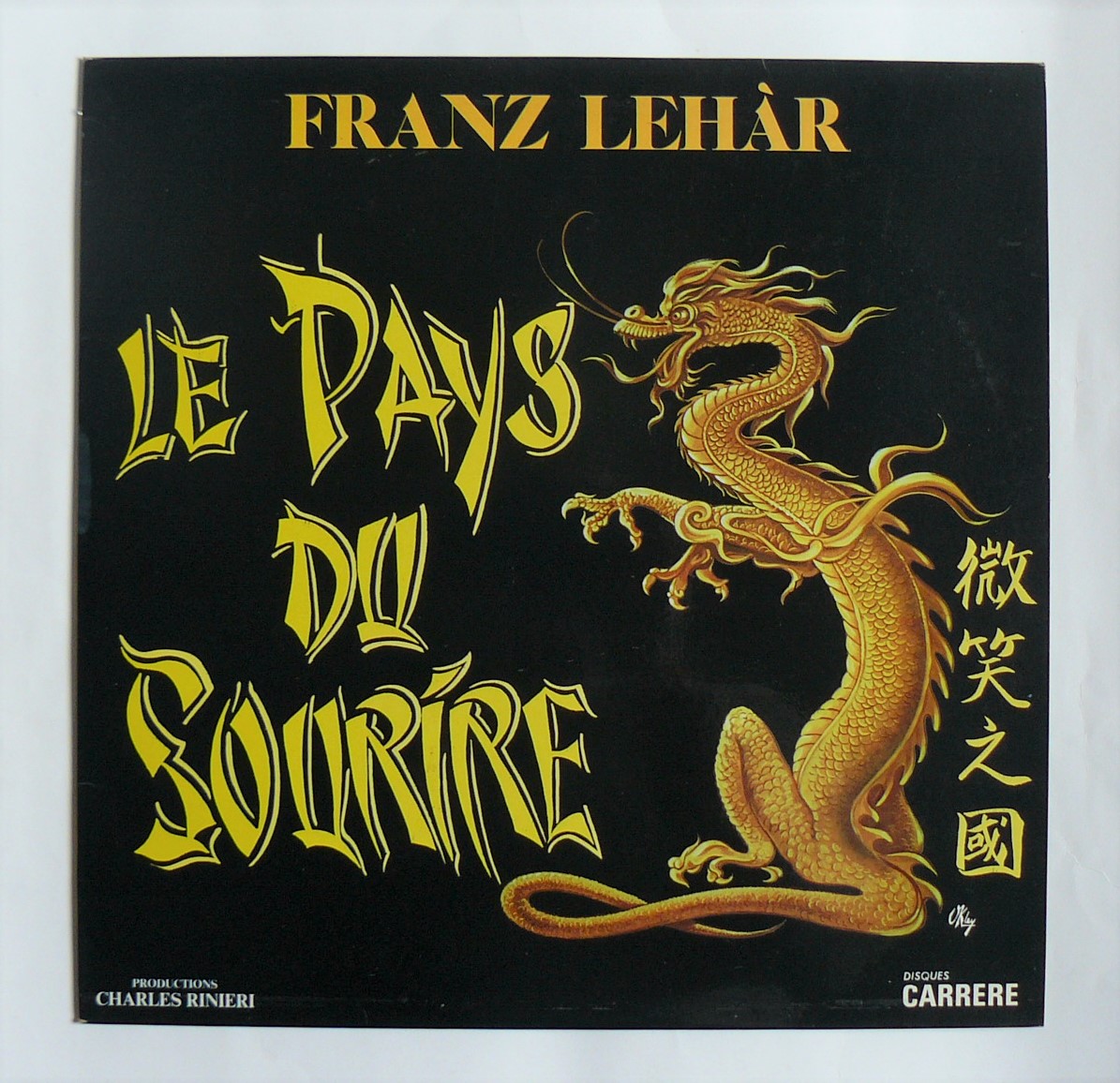 LP Franz LEHAR : Le pays du sourire - Carrere 67.102 24 Argenteuil (95)