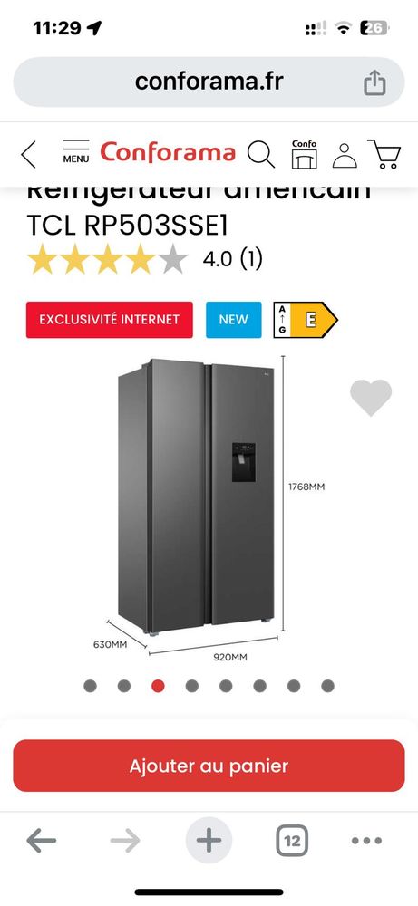 Frigidaire Am�ricain 550 Grenoble (38)