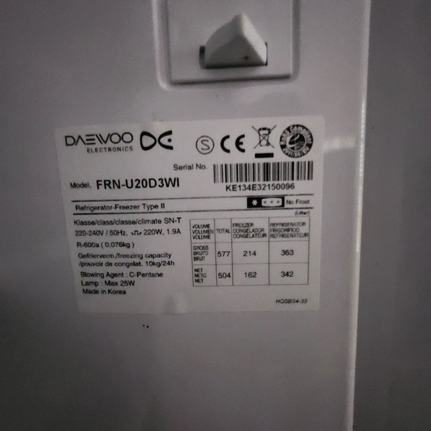 frigo am�ricain 300 Saint-Didier-sur-Chalaronne (01)