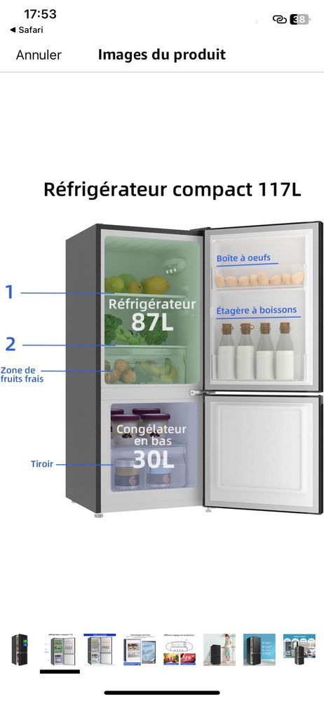 Frigo Chiq noir 100 B�ziers (34)