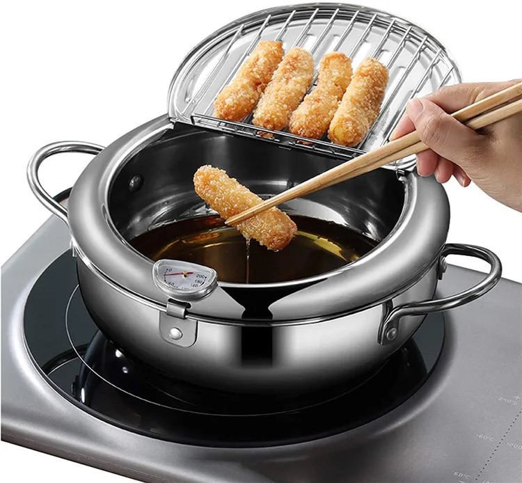 Friteuse Japonaise � Huile en acier Inoxydable Alimentaire, 30 Le Mans (72)