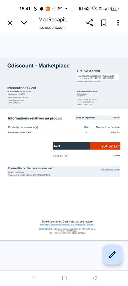 Friteuse ninja 110 Lanester (56)