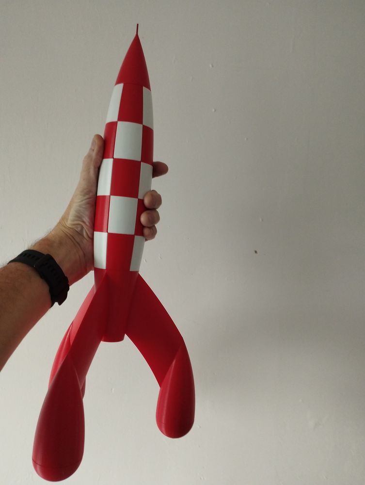 Fus�e d'inspiration Tintin Objectif Lune 46 cm 45 La Motte-Tilly (10)