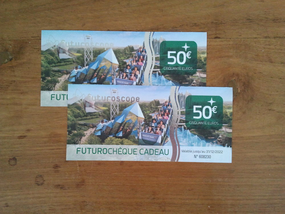 Futurochèques pour FUTUROSCOPE 0 Tours (37)