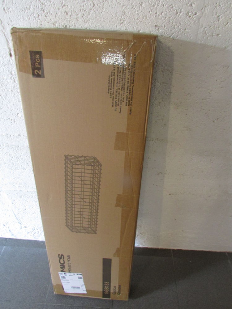 Lot de 6 Gabions pour Pierre, 100x30x30cm 100 Luceau (72)