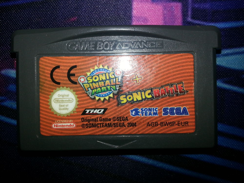 Jeu Gameboy advance Sonic pinball + Sonic battle 10 Conques-sur-Orbiel (11)