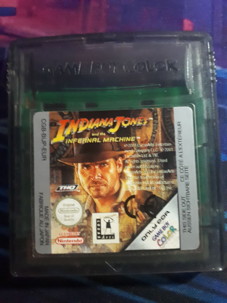 Jeu gameboy color Indiana Jones and the infernal machine 14 Conques-sur-Orbiel (11)