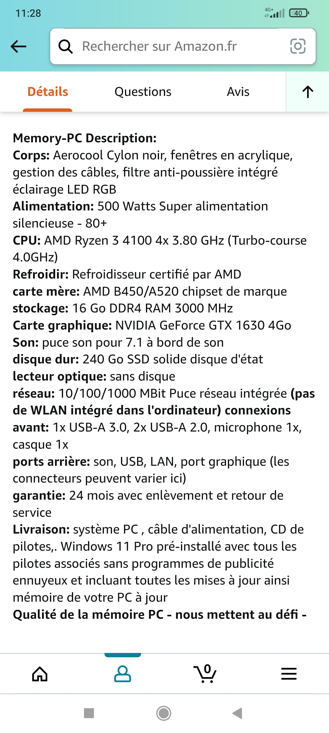 Pc Gamer AMD Ryzen 350 Sainte-Croix-en-Plaine (68)