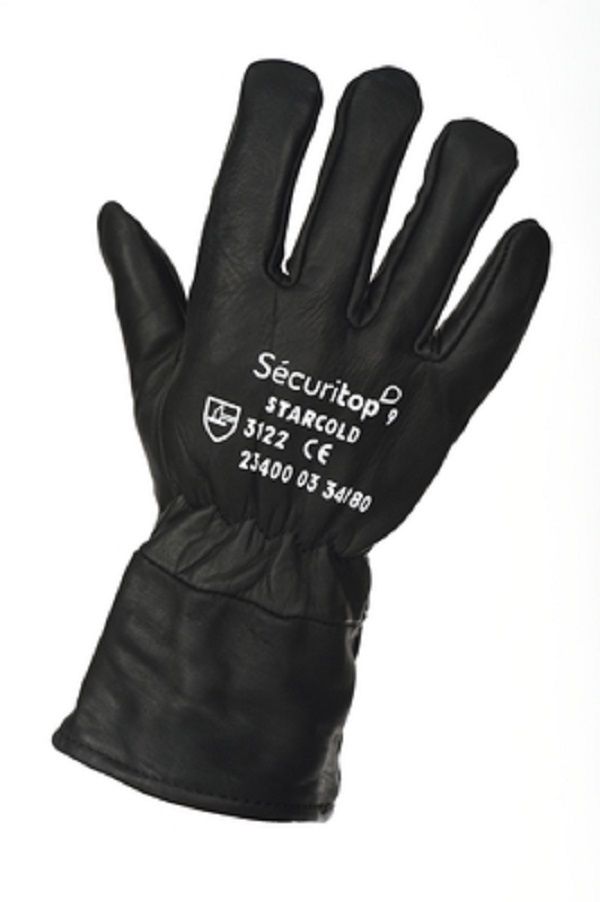 GANT DE TRAVAIL CUIR En fleur de bovin hydrofuge STARCOLD TAILLE 8 15 Lens (62)