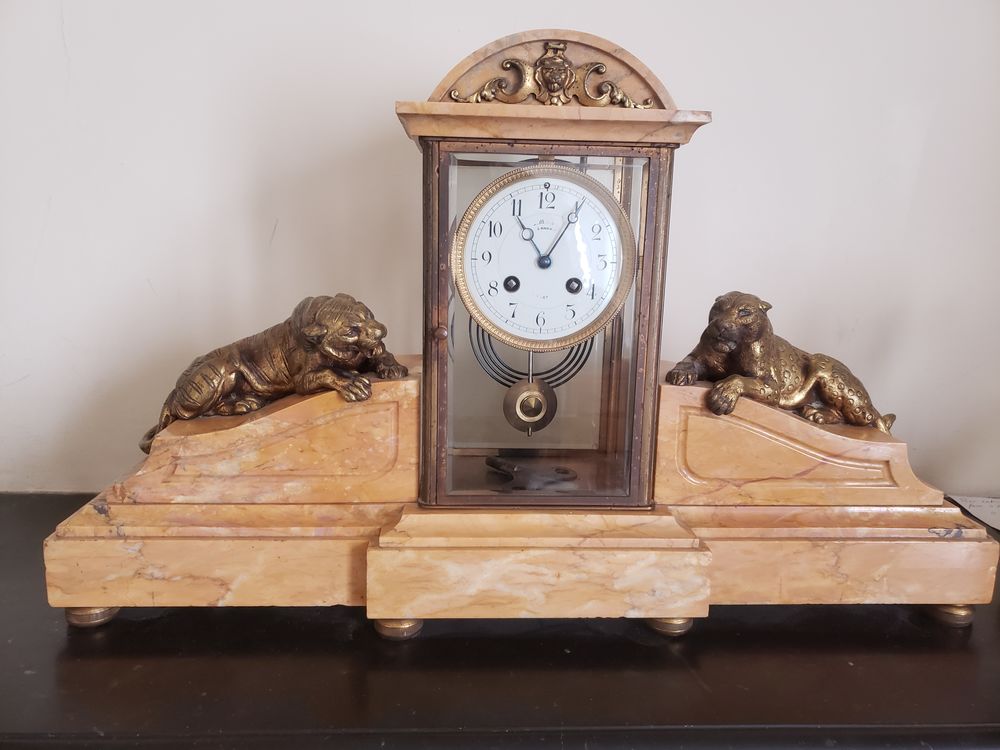 garniture de chemin�e  pendule armoire 1930 + 2 vide poches 2000 Paris 15 (75)