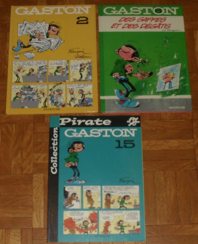 Lot de 3 BD Gaston Lagaffe. 15 Montreuil (93)