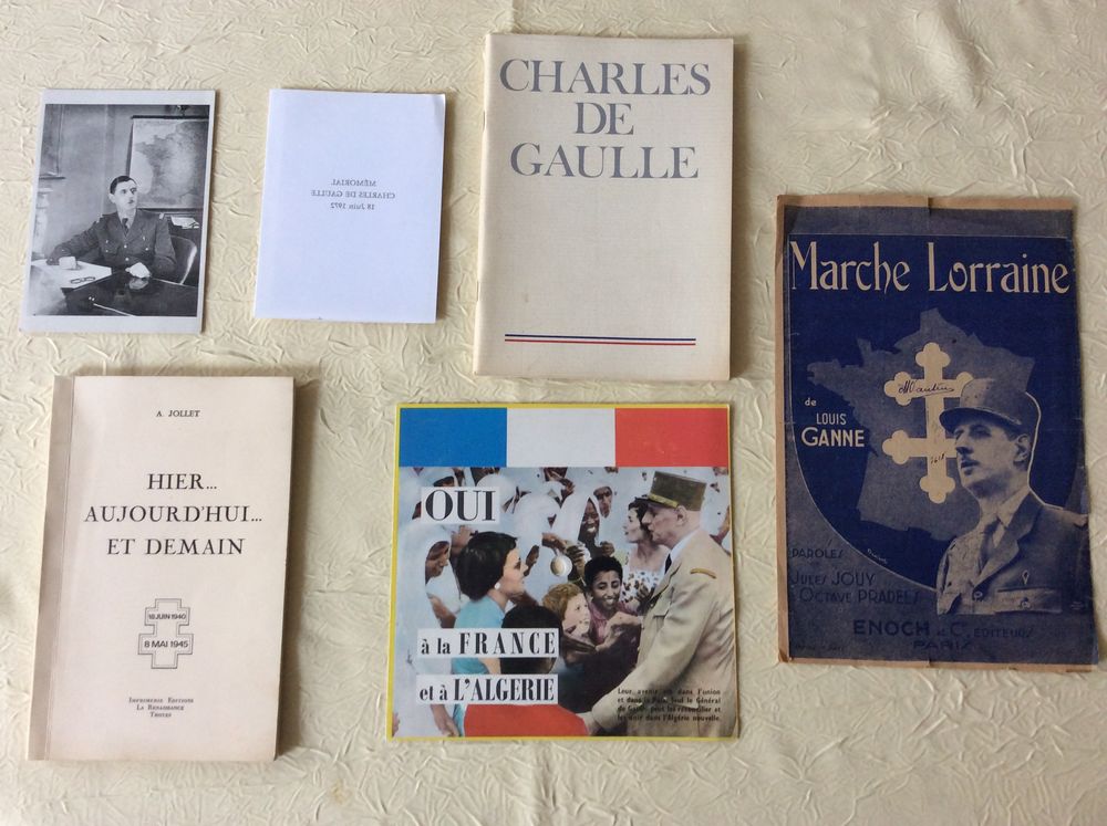 General de Gaulle objets souvenirs divers 25 Gif-sur-Yvette (91)