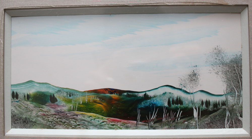 Georges Kihm, Peinture tableau   Paysage  
signé numéroté 100 Issy-les-Moulineaux (92)