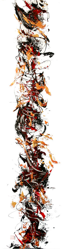 GEORGES NGUYEN VAN TO�   ARTISTE PEINTRE NON FIGURATIF   1850 Aubagne (13)