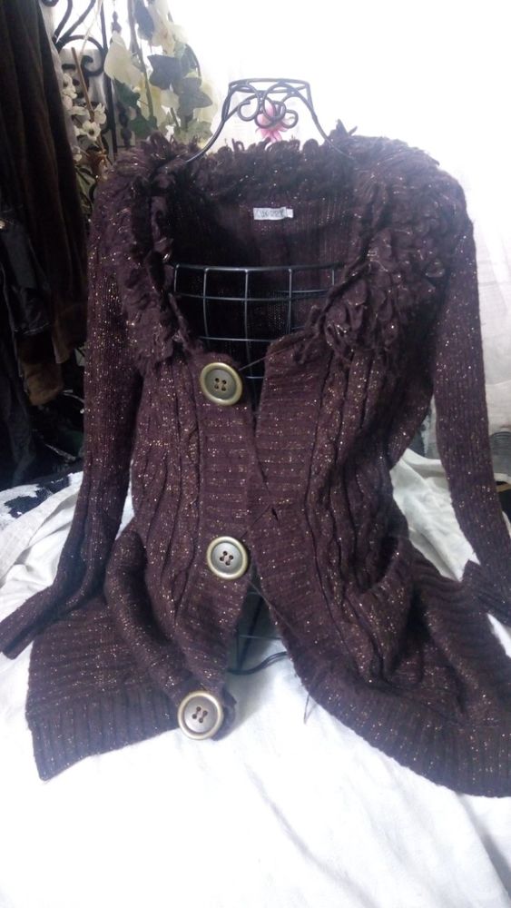 gilet chocolat � fil dor� T.2 27 Ch�tenay-Malabry (92)