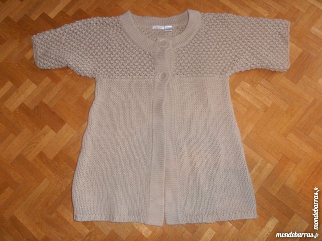 Gilet Long grosses mailles Soft Grey (V11) 30 Tours (37)