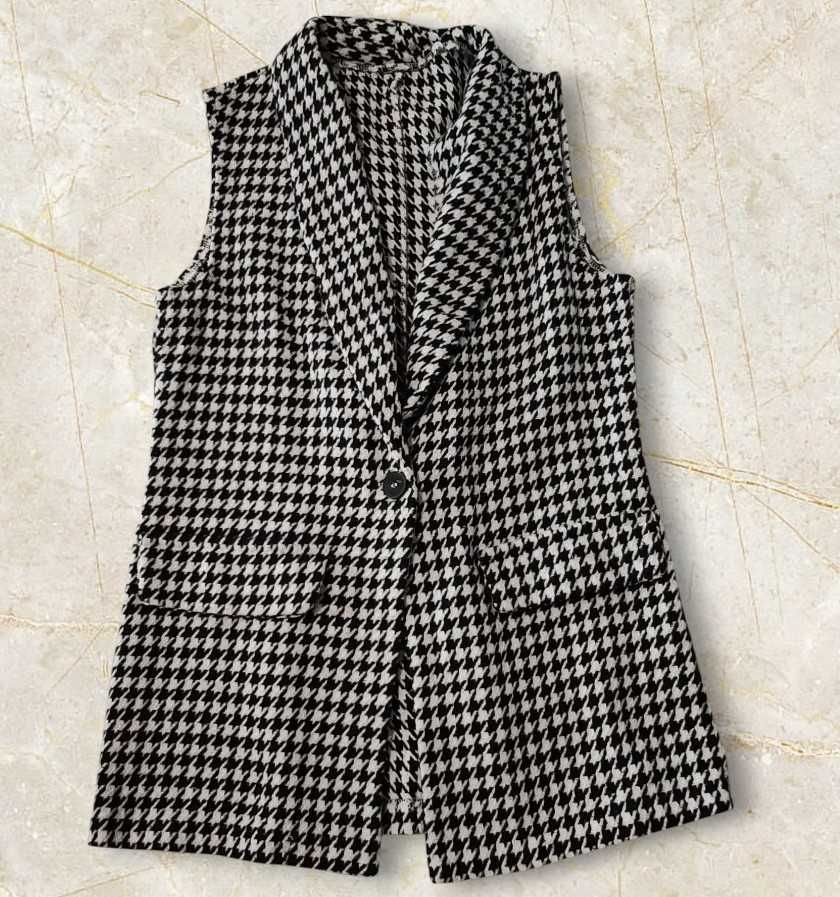 Gilet sans manches �  motif pied-de-poule �  SHEIN, taille S 10 Annemasse (74)