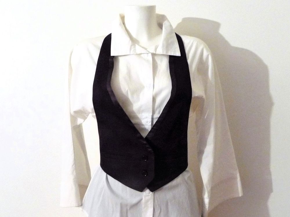 Top / Gilet Dos Nu Violet Aubergine-Taille 38- Vanessa Bruno 65 Paris 15 (75)