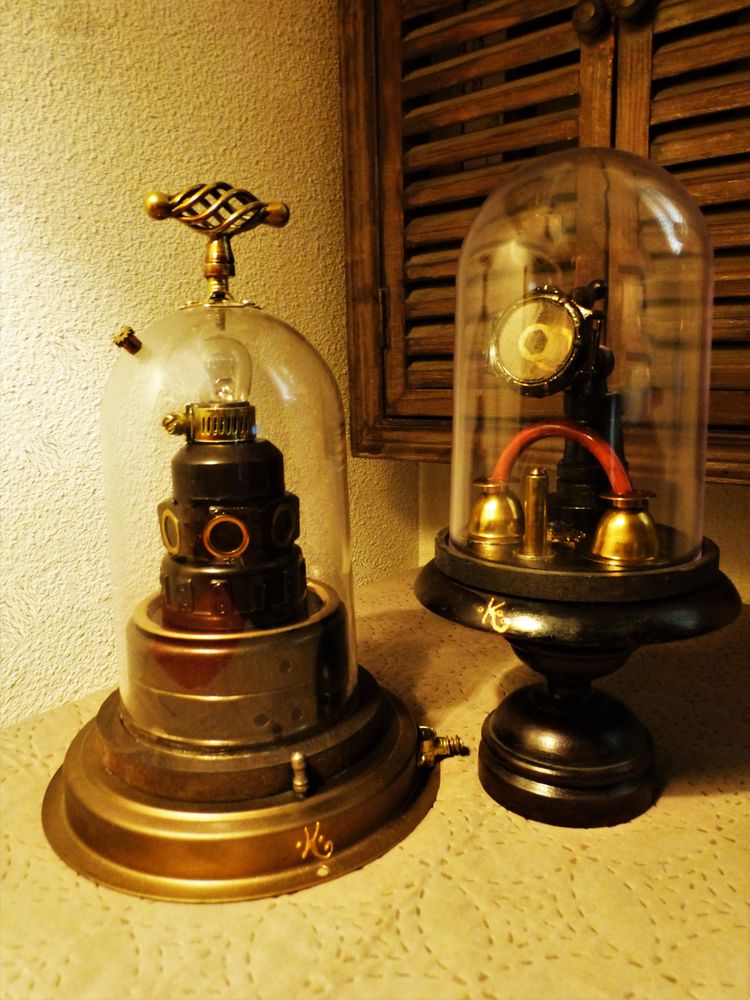 Globes de Curiosit�s  STEAMARIUM & OLD CURIOSITY  Steampunk 75 Mont-de-Marsan (40)