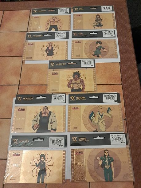 Gold ticket hunter fairy tails billet or manga anime japon 3 F�ves (57)