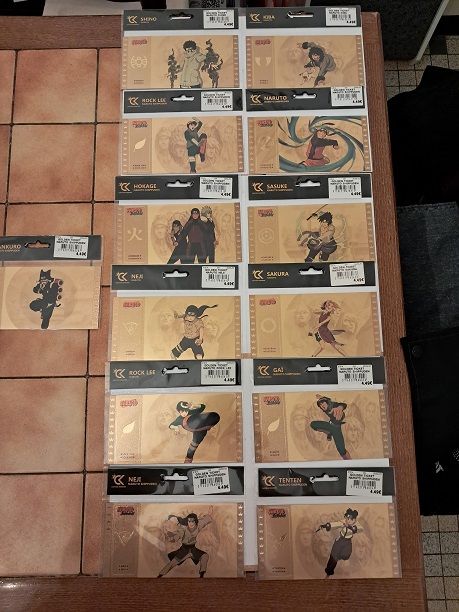 Gold ticket NARUTO billet or manga anime partie 1 japon ninj 3 F�ves (57)