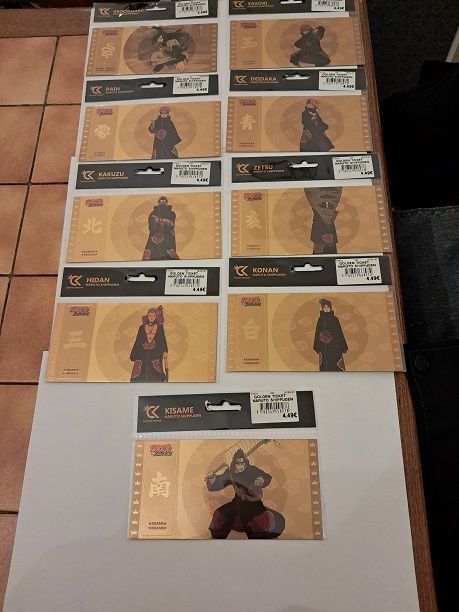Gold ticket NARUTO billet or manga anime n�2 japon ninja goo 3 F�ves (57)