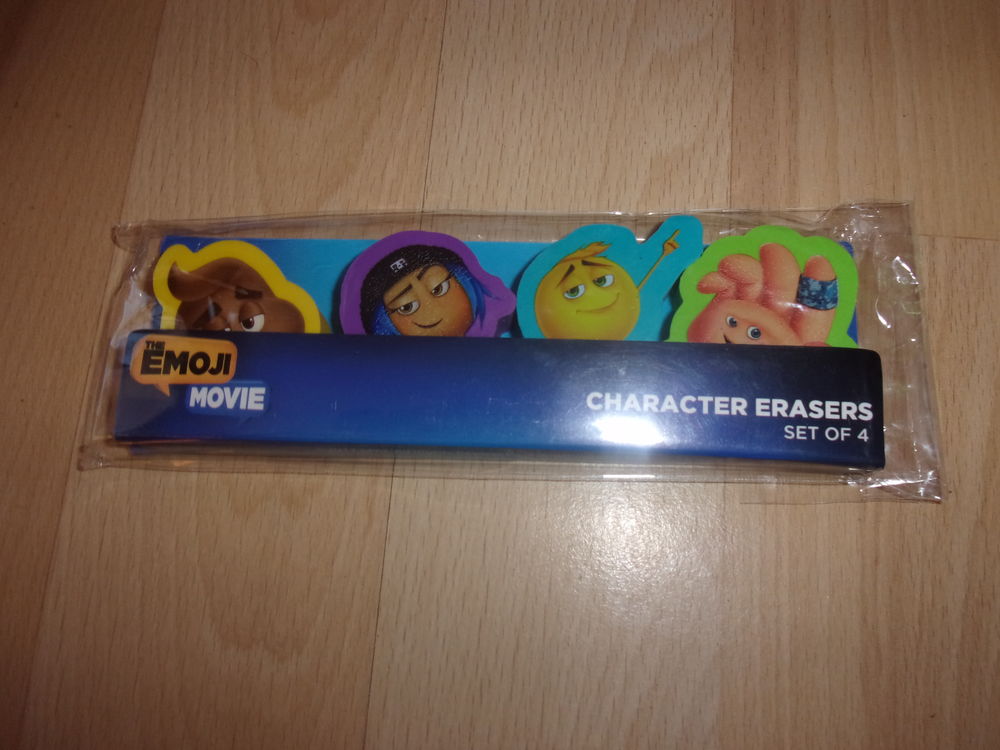 Kit de 4 gommes Emojis (Neuf) 12 Ardoix (07)