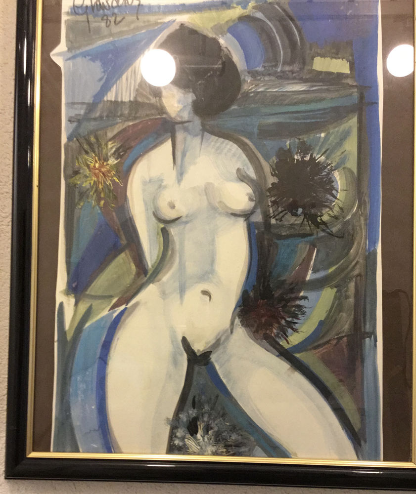 Gouache de G. Lavrade 60 Saint-Nazaire (44)