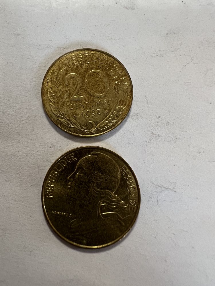 222 grammes de pièces de 20 centimes de francs 20 Pierrelaye (95)