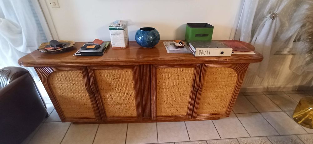 Grand buffet Roche Bobois avec table 4/6places + 4 chaises 1300 Beuvrages (59)