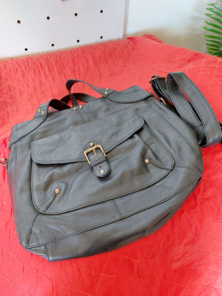 Grand cabas cuir noir La Redoute 40 Avignon (84)