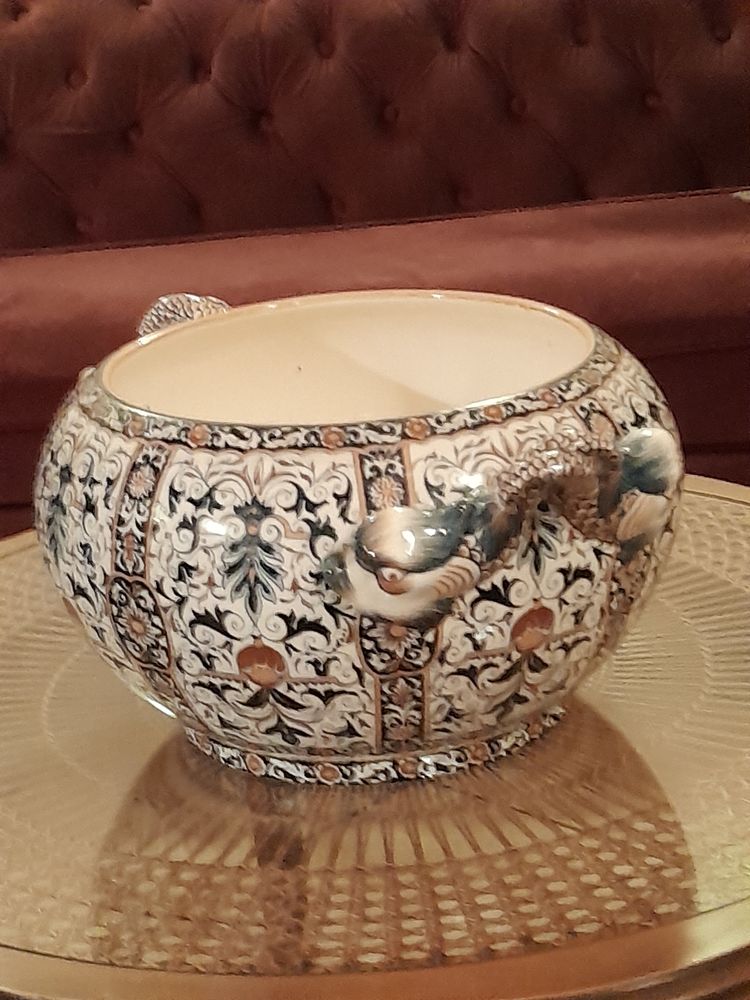 Grand cache-pot faience de Gien 70 Saint-Priest (69)