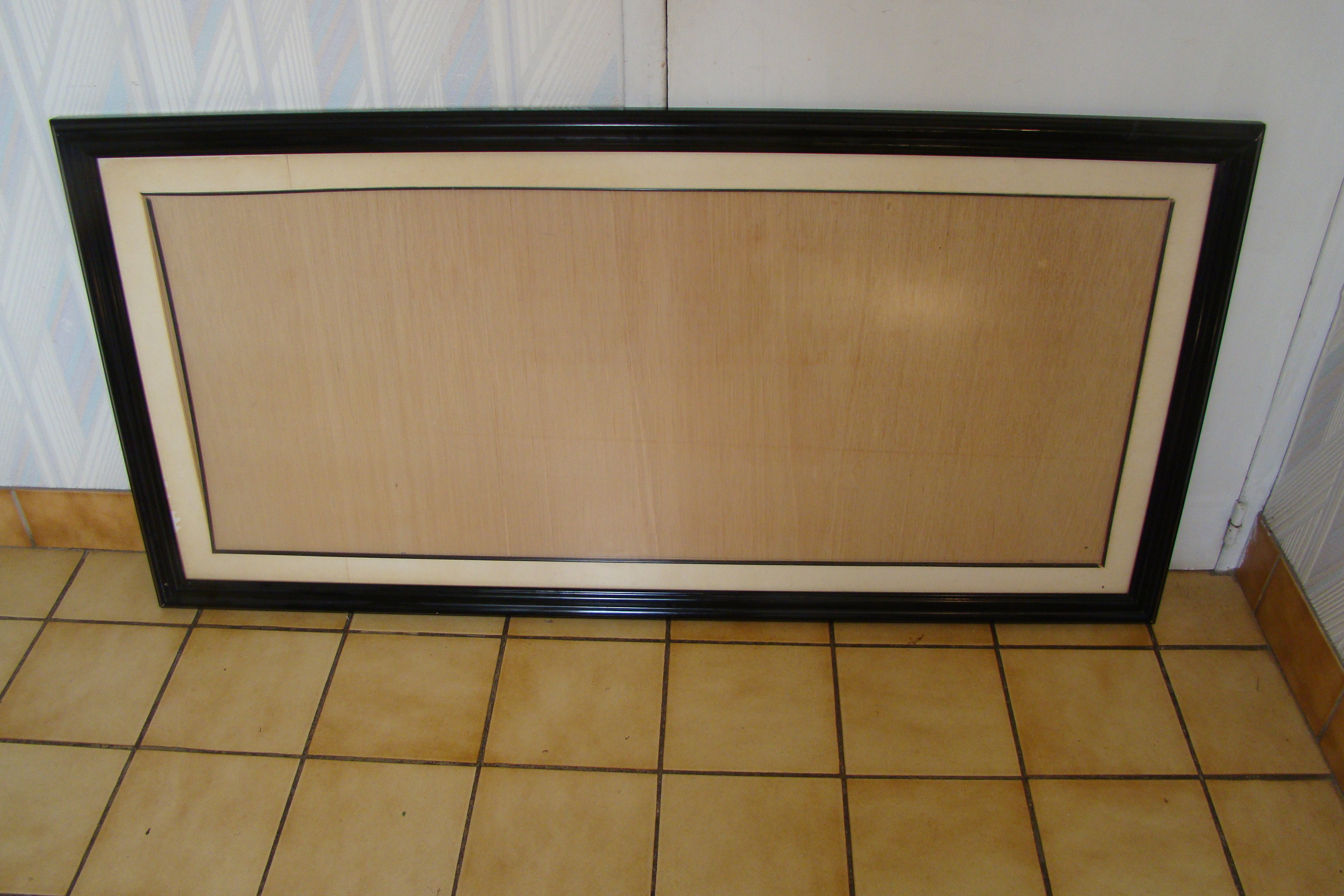 Grand cadre vitr�  128 x 68 cm - vintage ann�es 1970
80 Gargenville (78)