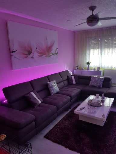 Grand canap� micro fibre prune avec transat �lectrique 1500 Mulhouse (68)