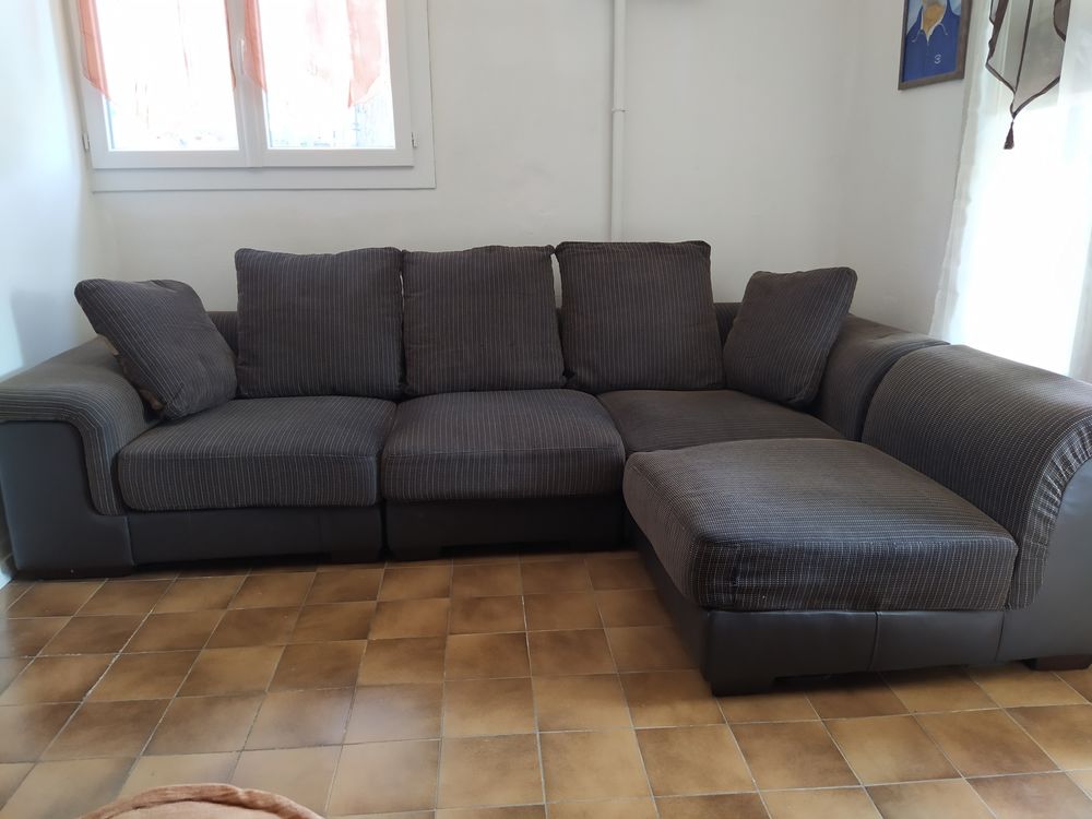 Grand canap� Tissus tiss� �pais, L. Totale 3.50m, modulable 750 Marignane (13)