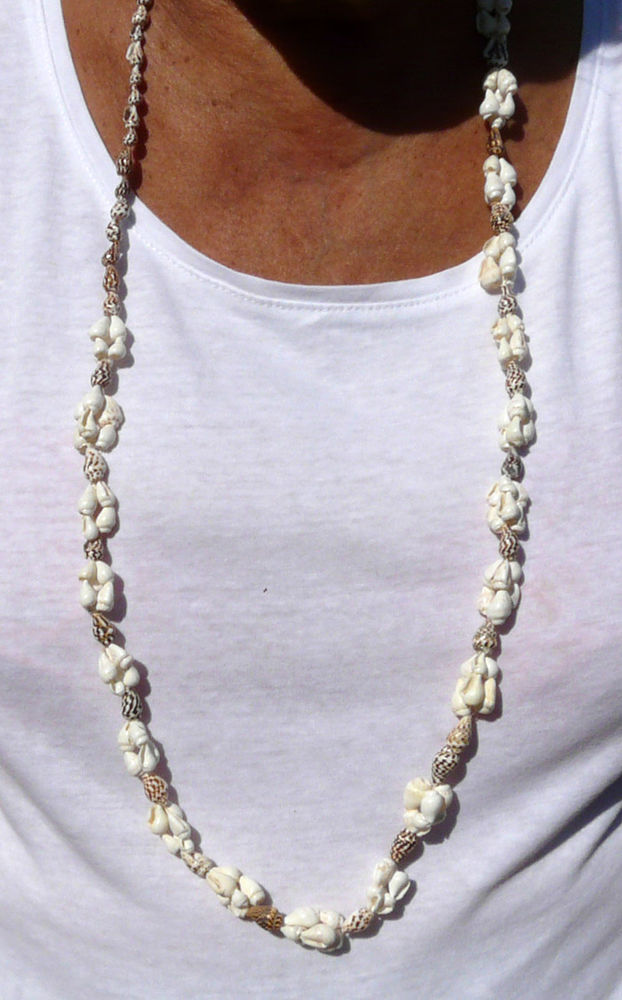 Grand Collier fait de petits coquillages naturels - Vintage 11 Gravelines (59)