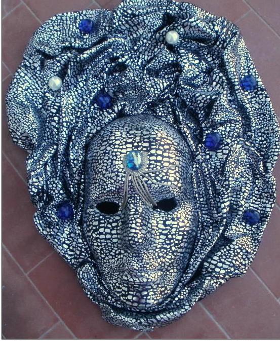 Grand masque venitien noir et argent� Hauteur 44 cm 25 Montauban (82)