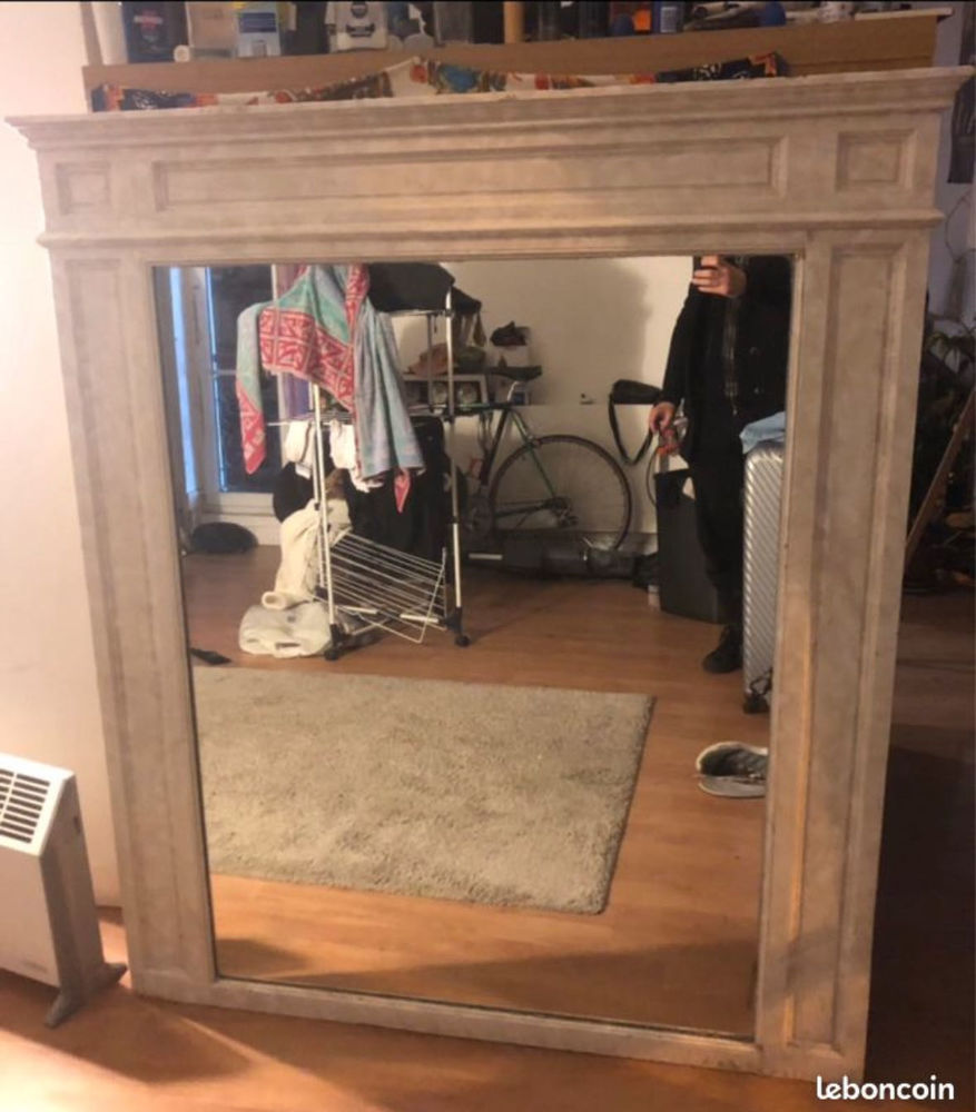 Grand miroir �poque art d�co 127cm x 150cm 400 Ivry-sur-Seine (94)