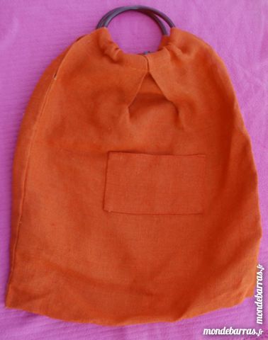 Grand SAC orange en toile de jute 8 Montauban (82)