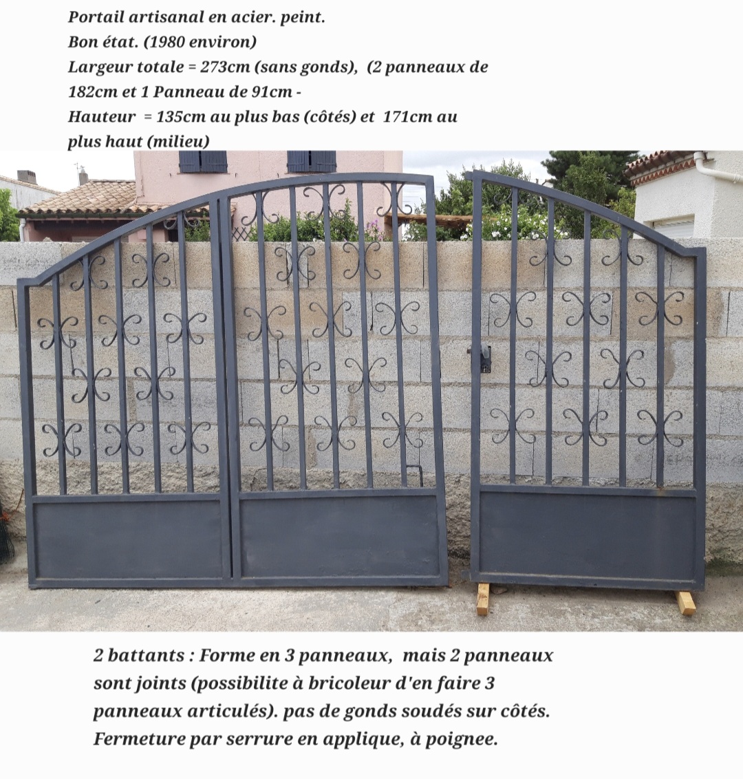 Grand portail m�tal 130 Carcassonne (11)