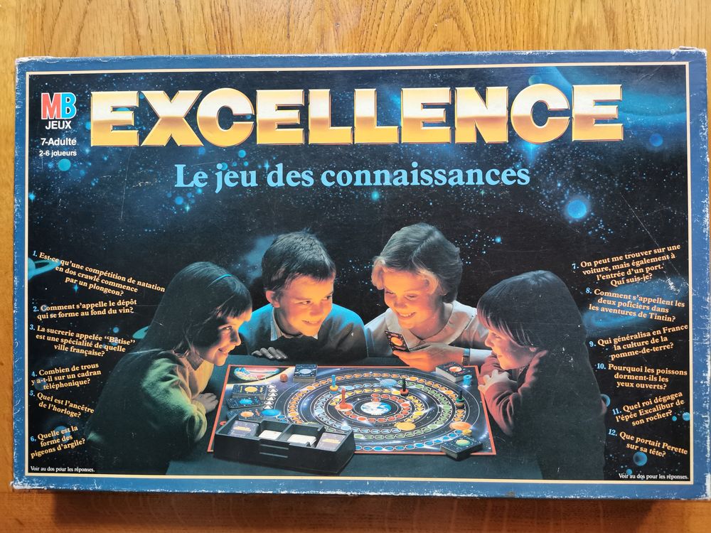 Grand jeu de Soci�t� MB  L'EXCELLENCE  de 1984 28 L'Aigle (61)