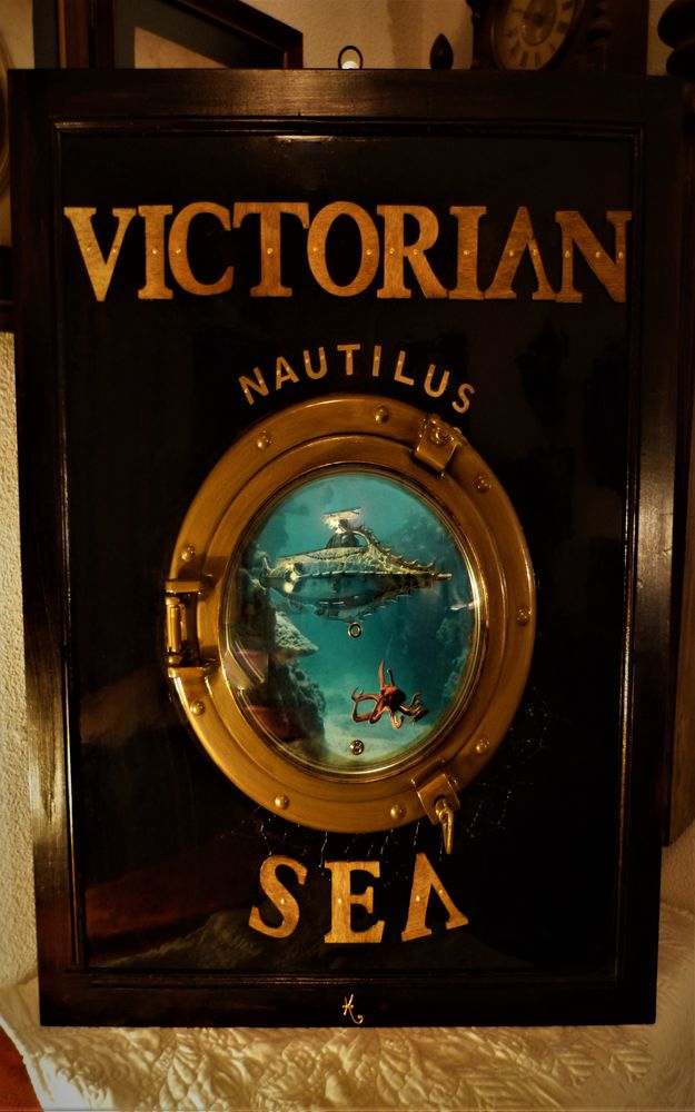 Grand Tableau VICTORIAN SEA-NAUTILUS Steampunk 150 Mont-de-Marsan (40)