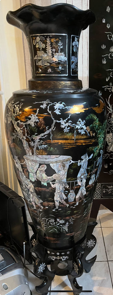 grand vase asiatique en laqu� 250 Aix-en-Provence (13)