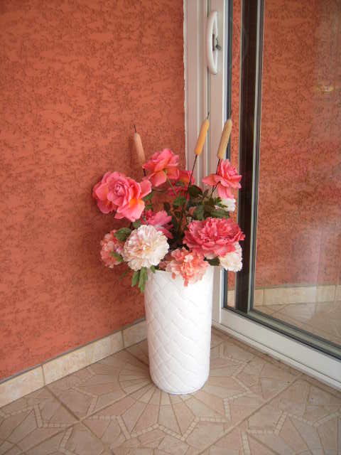 Grand vase en c�ramique blanche 45 Wolxheim (67)