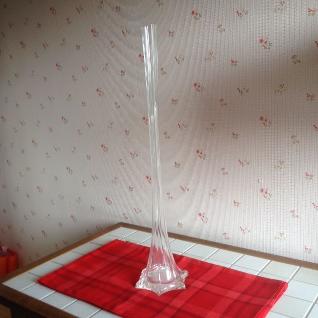 Grand vase en verre soliflore 20 Jouy-en-Josas (78)